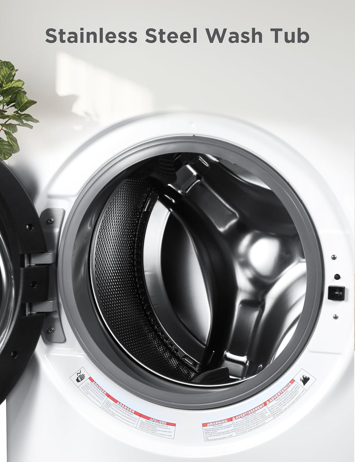 0.9 Cu. Ft. Portable Washing Machine – 5 Wash Cycles