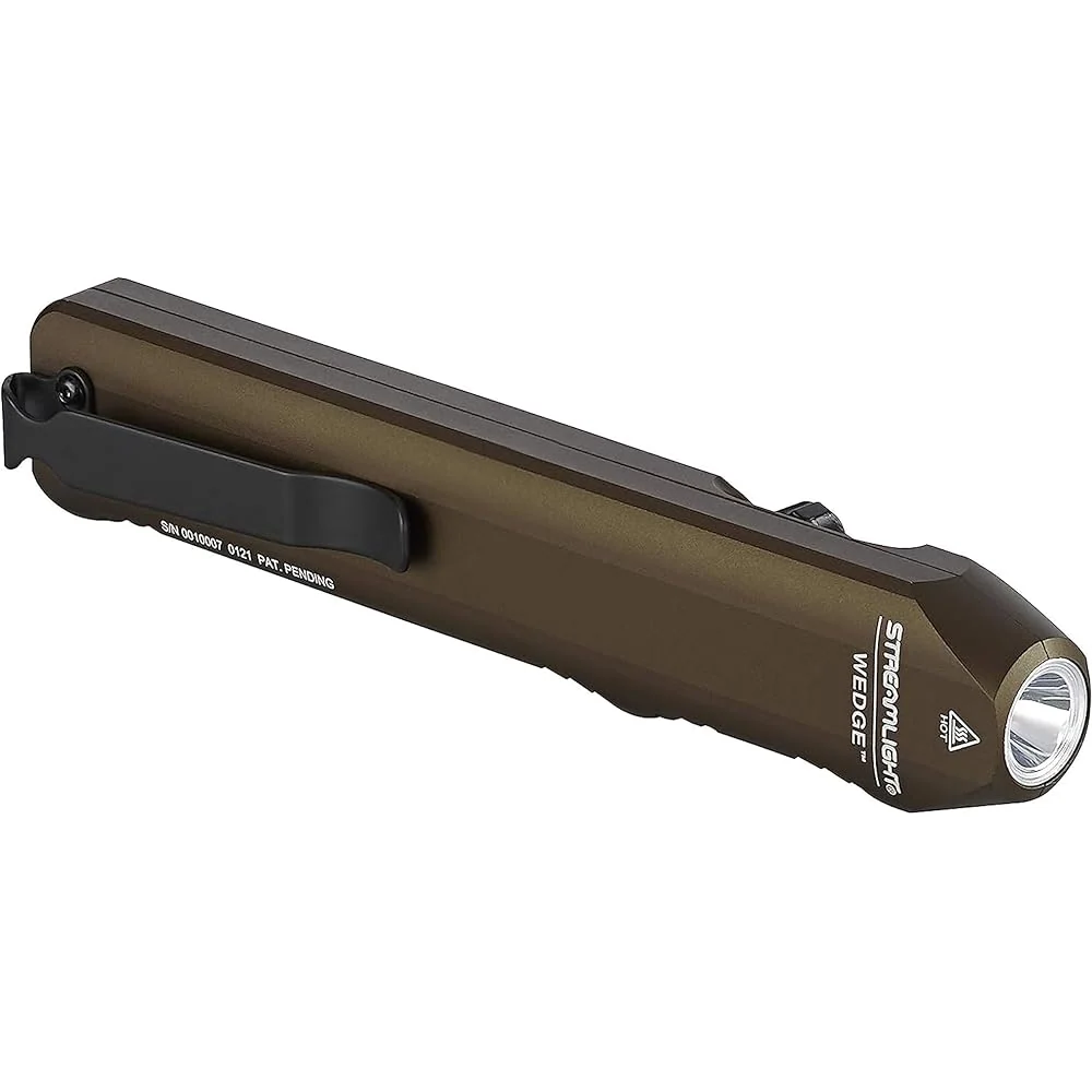 Streamlight Wedge 300-Lumen Slim Everyday Carry Flashlight, Coyote – 88811