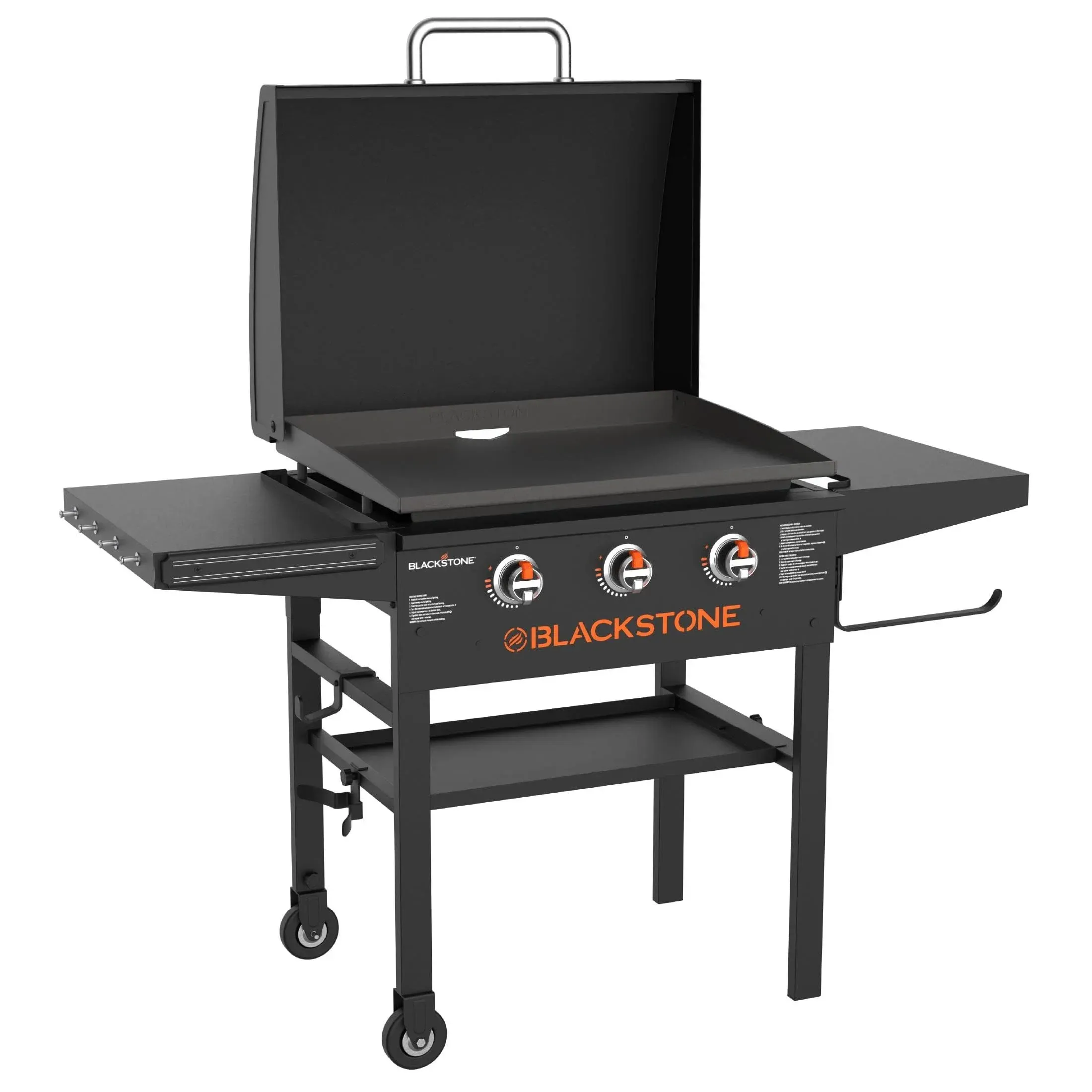 3-Burner 28″ XL Griddle with Hood in Black