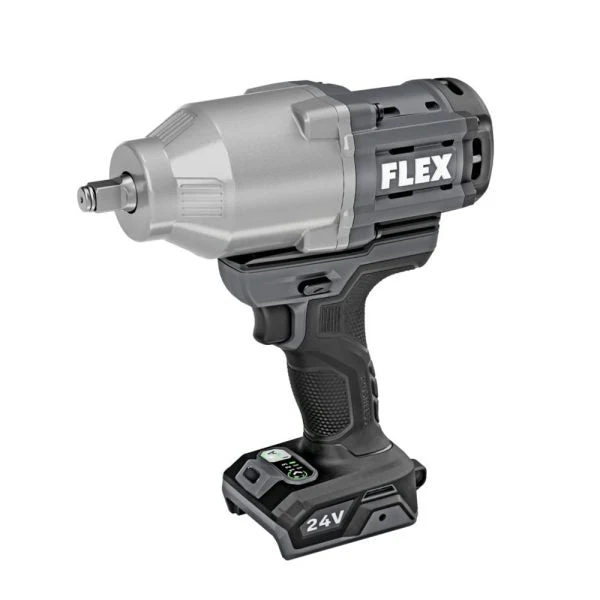 24V Brushless 1/2 Inch Cordless Impact Wrench, Variable Speed, Tool Only – Gray