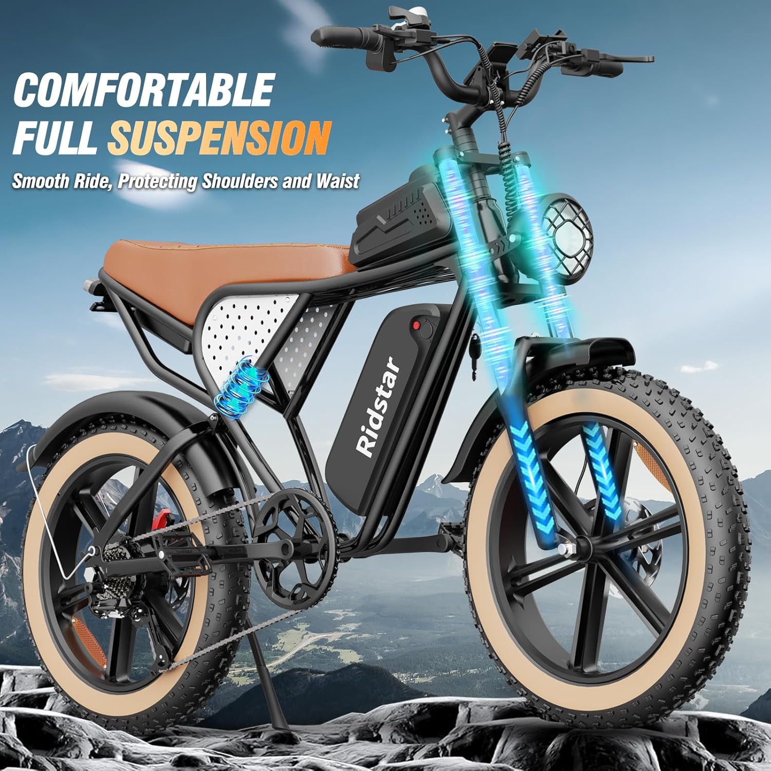 Electric Bike Q20, 2000W, 37Mph, 20″ Fat Tires