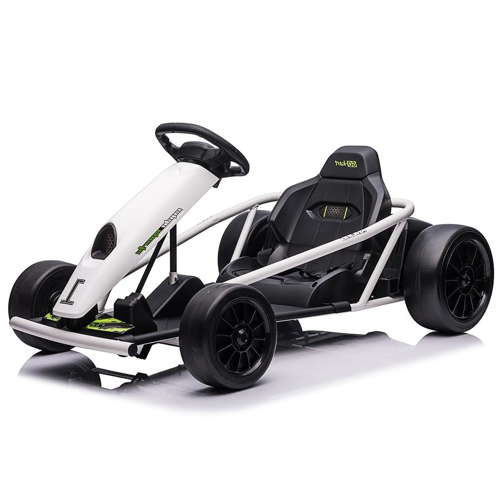 24V Electric Go-Kart for Kids Ages 8-12, Dual 300W Motors, 9Ah Battery