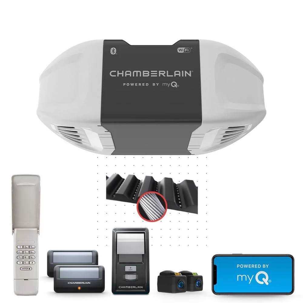 Chamberlain 3/4 HP Smart Quiet Belt Drive Garage Door Opener – B4505T