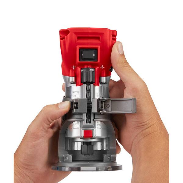 Milwaukee M18 Fuel 18V Lithium-Ion Brushless Cordless Compact Router With Plunge Base – 48-10-5601