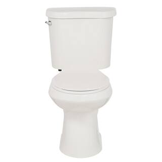 2-Piece 1.28 GPF High Efficiency Single Flush Elongated Toilet in White