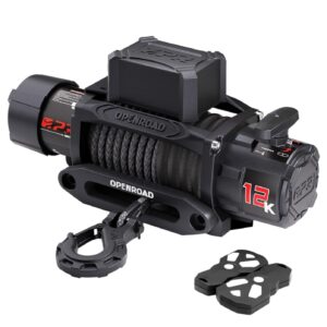 12000lb Winch with Synthetic Rope & Wireless Remotes