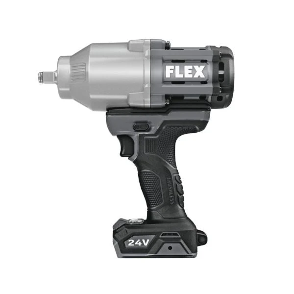 24V Brushless 1/2 Inch Cordless Impact Wrench, Variable Speed, Tool Only – Gray