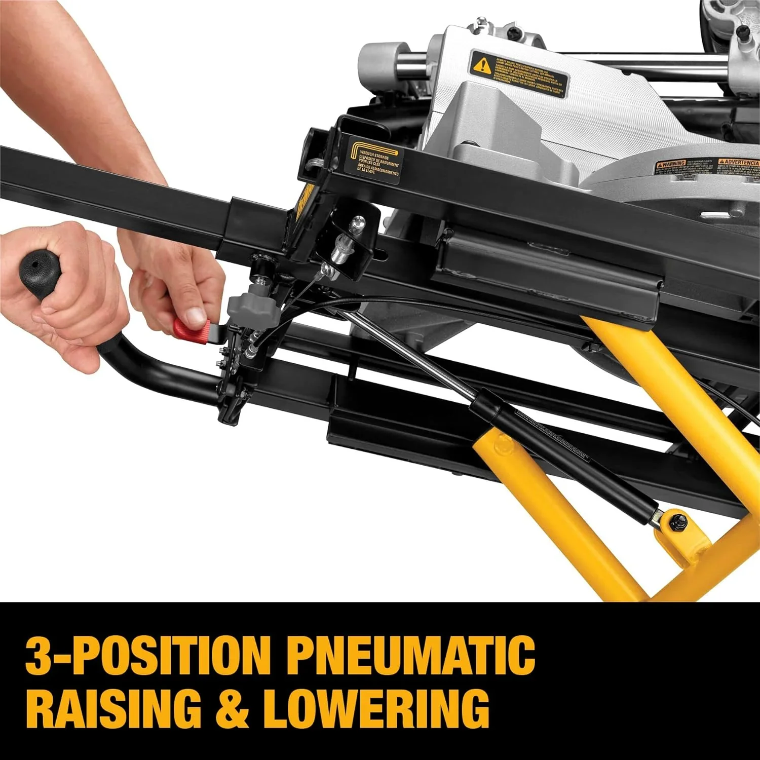 DEWALT Rolling Miter Saw Stand With Wheels, Yellow, 300 lb – DWX726