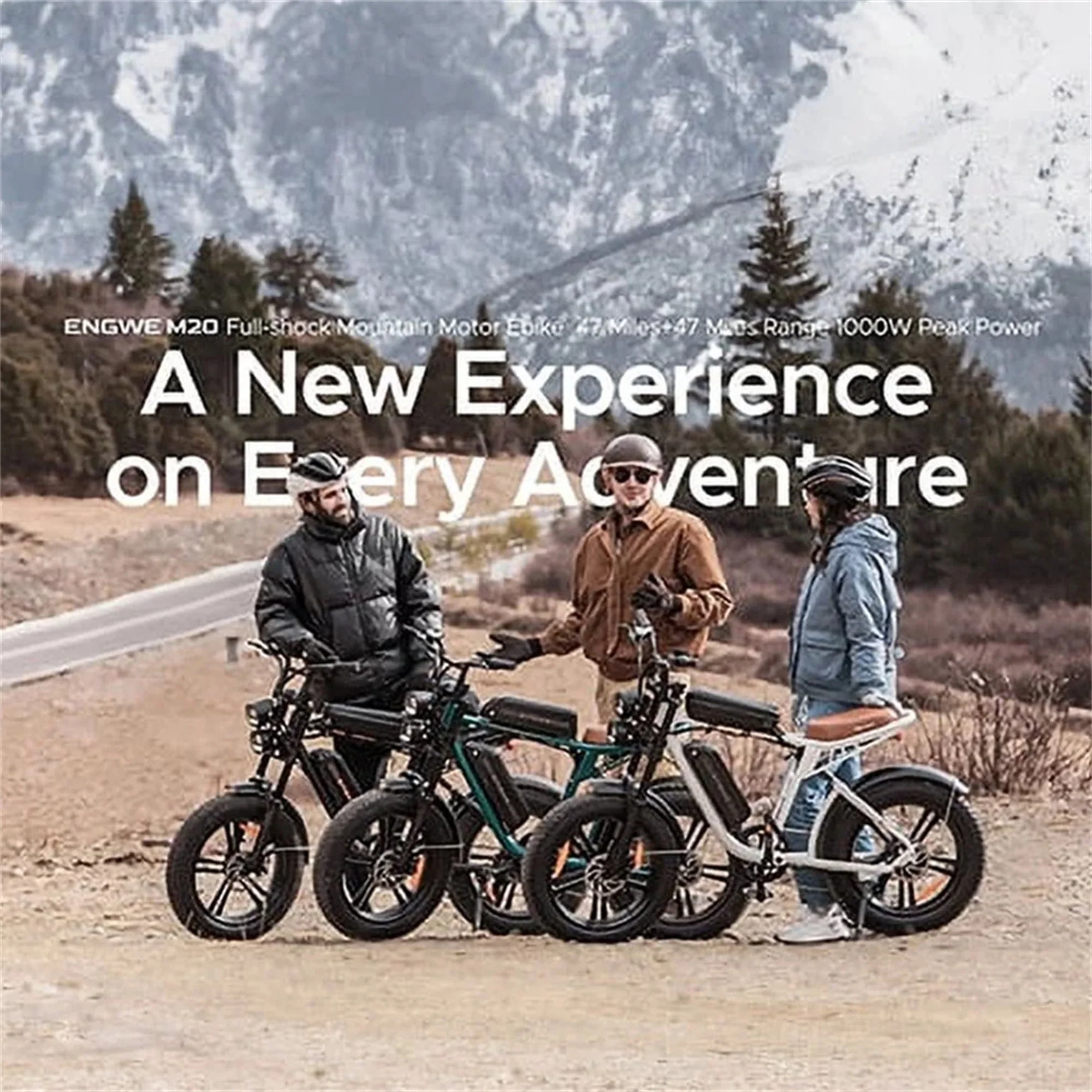Electric Bike for Adults – 1000W 28mph Moped Ebike with 48V 13A Removable Battery, Up to 94 Miles All Terrain Off Road E-Bike with 20*4.0″ Fat Tire,Full Suspension,7-Speed UL Certified