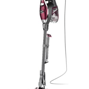 Rocket Deluxe Pro Corded Stick Vacuum, Lightweight, XL Dust Cup, LED Headlights, Pet Hair Tools, Bordeaux/Silver