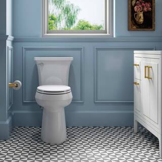 Extra Tall Complete Solution 2-piece 1.28 GPF Single Flush Elongated Toilet in White (Seat Included) 78305-0