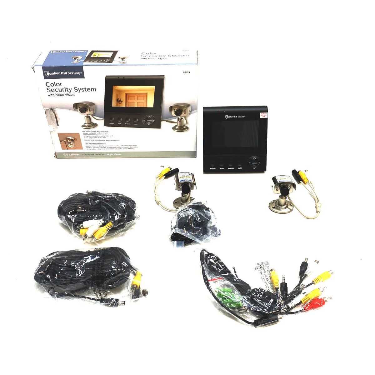 Bunker Hill Security Wired Color Security System With 2 Indoor/Outdoor Night Vision Cameras – 480 TVL
