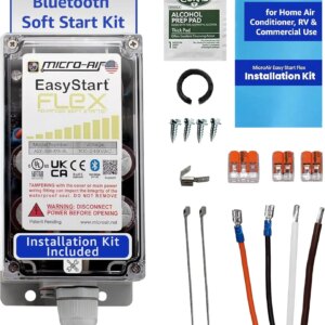 Micro-Air HVAC Soft Start Kit, Bluetooth, Up To 6 Tons – EasyStart FLEX 398