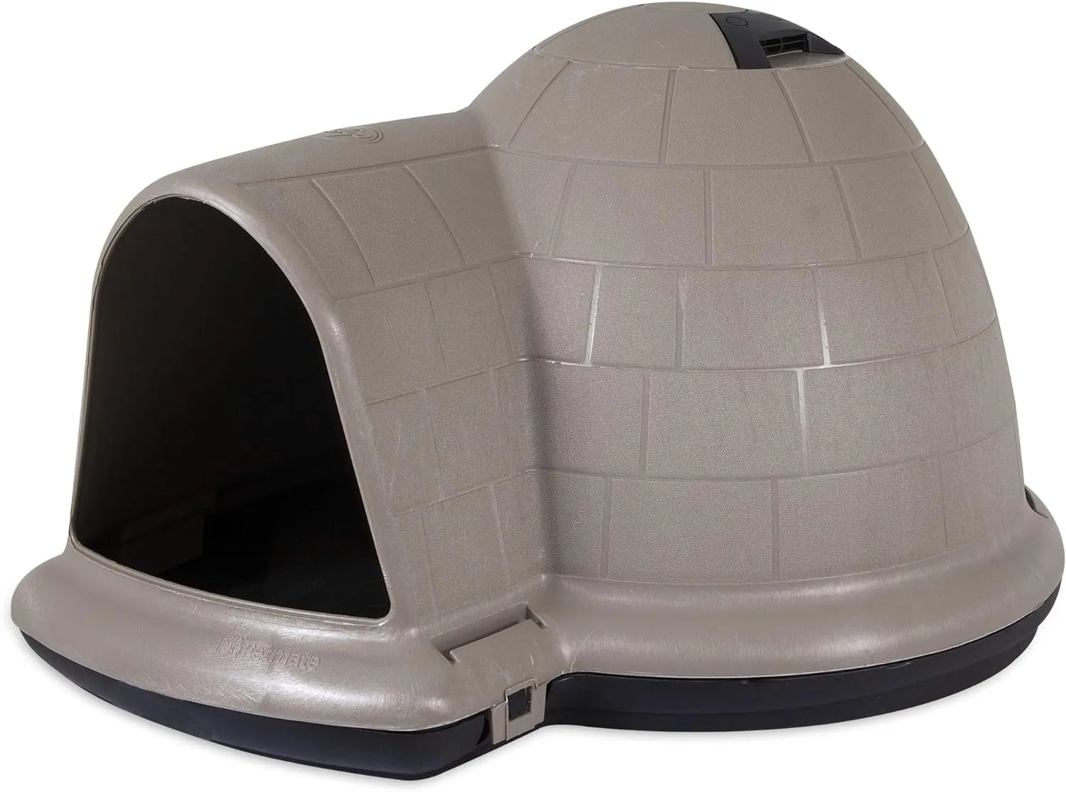 Dog House (Igloo Dog House, Made in USA with 90% Recycled Materials, All Weather Protection Pet Shelter) for XL Dogs 90 to 125 pounds, Made in USA