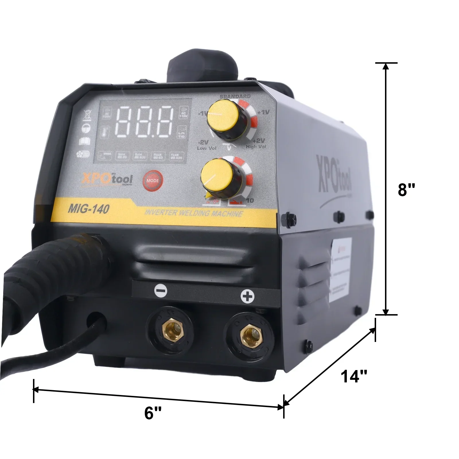 140A 110V 4 In 1 Multiprocess MIG Welder – Gas/Gasless MIG, Lift TIG, Stick ARC