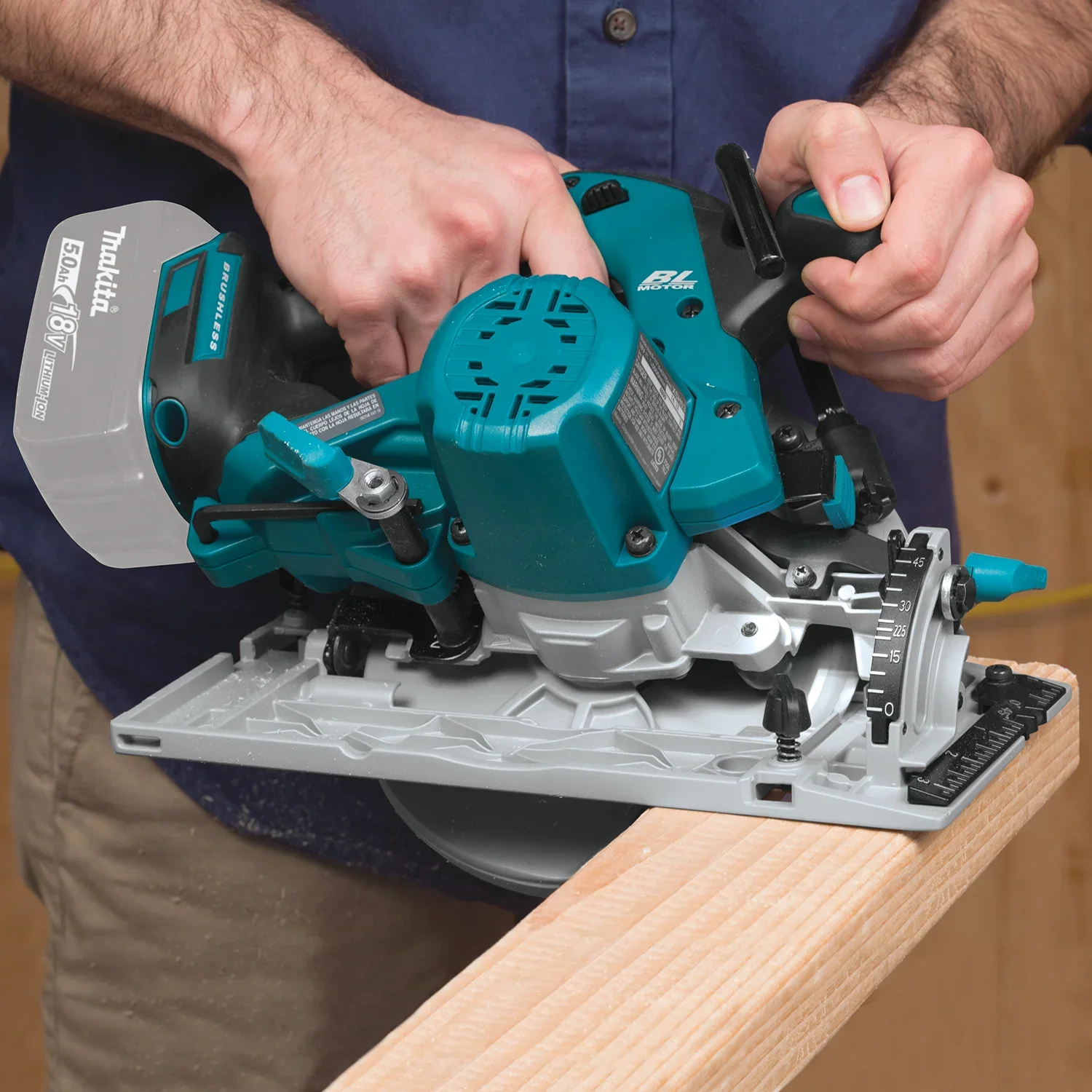 Makita 18V LXT Lithium Ion Brushless Cordless 6 1/2 in Circular Saw – XSH03Z Tool Only