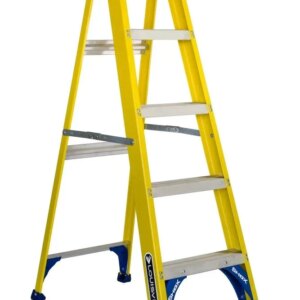 Louisville Ladder Fiberglass Step Ladder, 5-Foot, 250-Pound Load Capacity, Type I – FS2005
