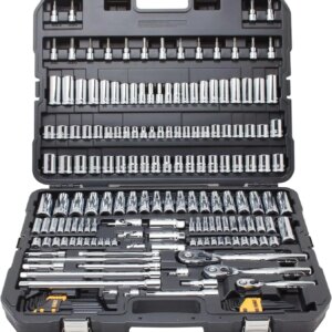 DEWALT Mechanics Tool Set, SAE And Metric, 192-Piece, 1/4, 3/8 And 1/2 in Drive – DWMT75049