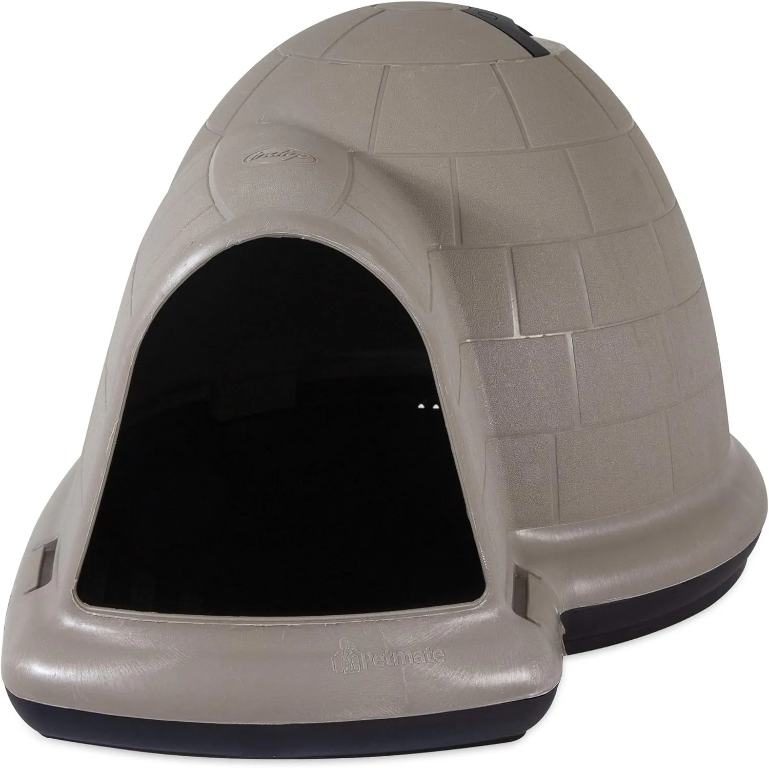 Dog House (Igloo Dog House, Made in USA with 90% Recycled Materials, All Weather Protection Pet Shelter) for XL Dogs 90 to 125 pounds, Made in USA