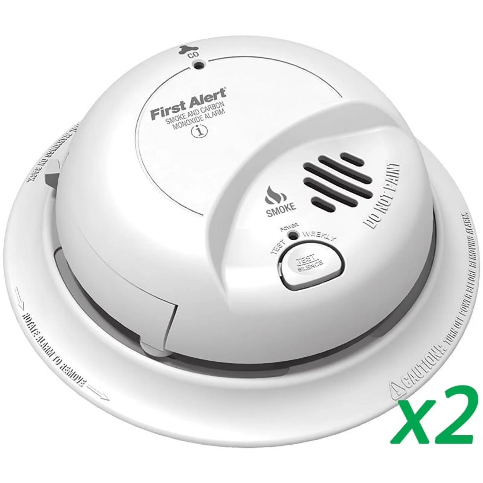 BRK Hardwired Smoke And Carbon Monoxide Detector 2 Pack With 9-Volt Battery Backup – 2X-SC9120B