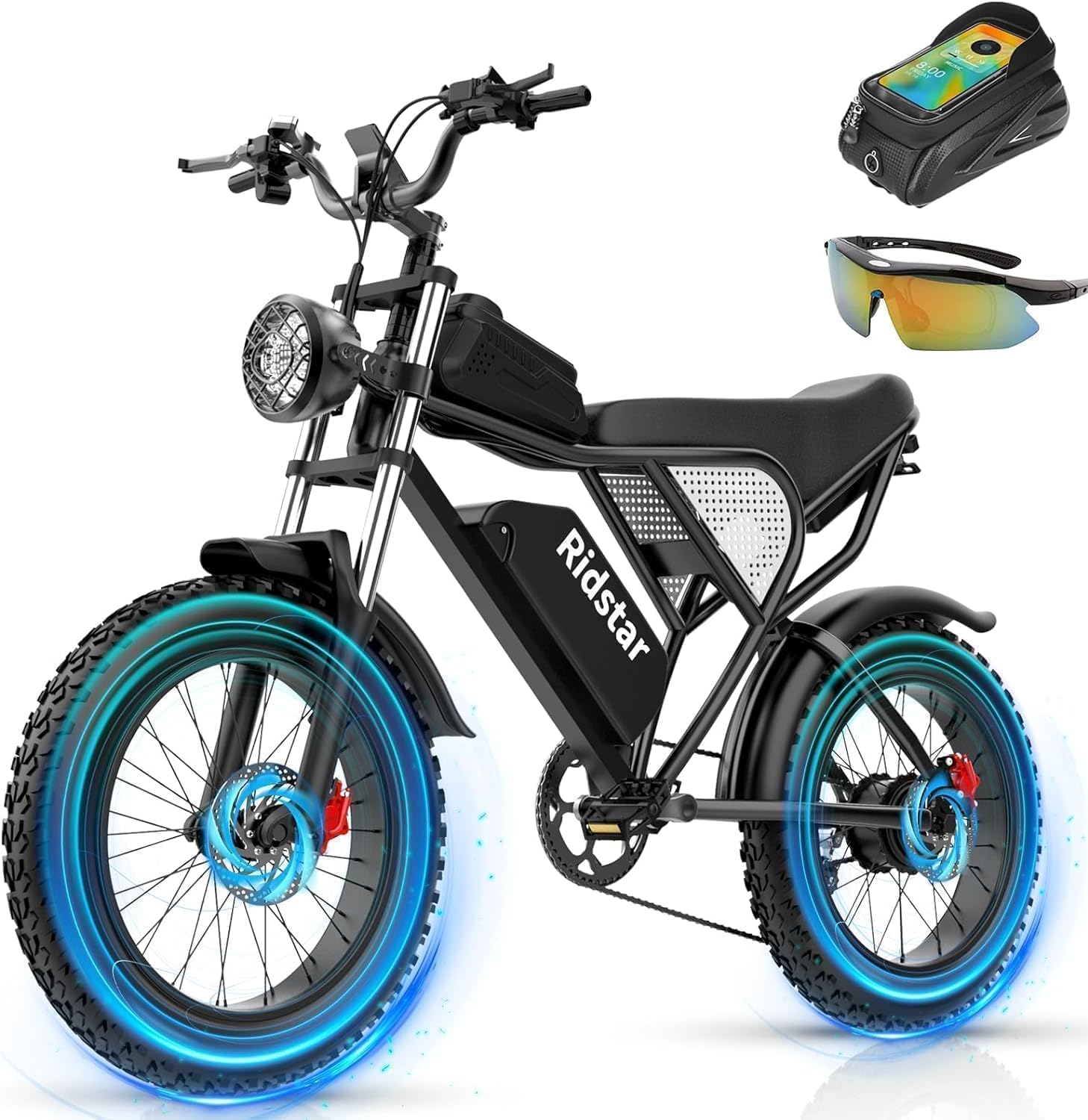 Electric Bike Q20, 2000W, 37Mph, 20″ Fat Tires
