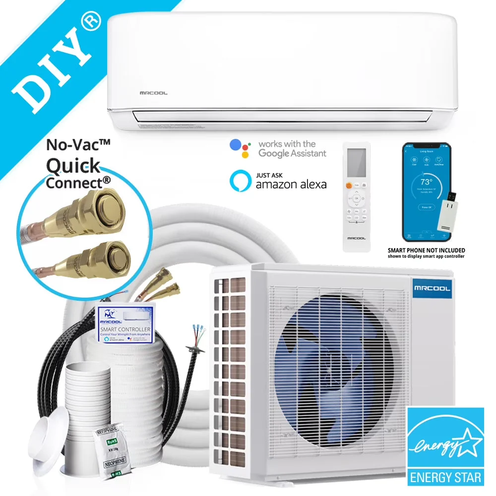 MRCOOL Ductless Mini-Split Air Conditioner And Heat Pump, 12000 BTU, 115V – Energy Star