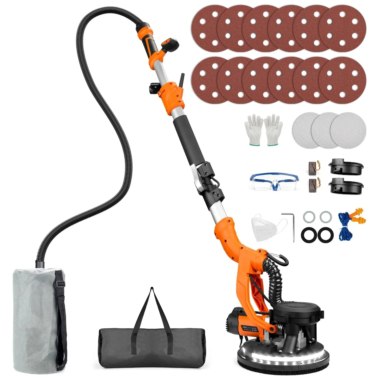 Drywall Sander With Vacuum And LED Light – 1000W