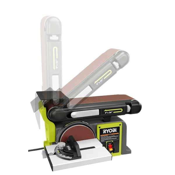 RYOBI 4 in x 36 in Belt and 6 in Disc Sander – BD4601G