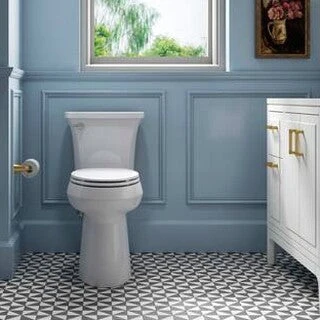 KOHLER Highline Arc Extra Tall 2-Piece Elongated Toilet, White, 1.28 GPF – 78305-0