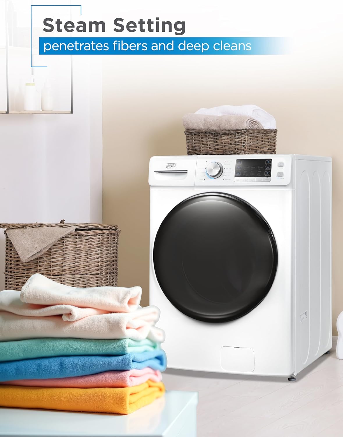 0.9 Cu. Ft. Portable Washing Machine – 5 Wash Cycles