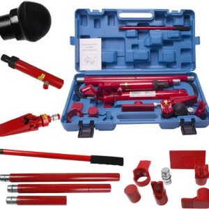 10 Ton Porta Power Hydraulic Jack Repair Kit Auto Shop Air Pump Lift Ram Body Frame Tool Heavy Set