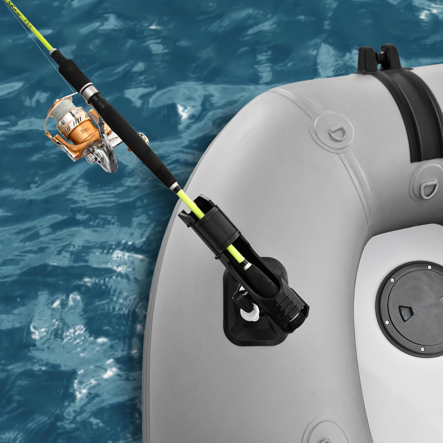 Inflatable Boat| Yacht Dinghy Tender Raft| Multi Person Fishing Boat| Aluminum Floor Oars| Fishing Rod Holders| Heavy-Duty PVC| 2024 Model