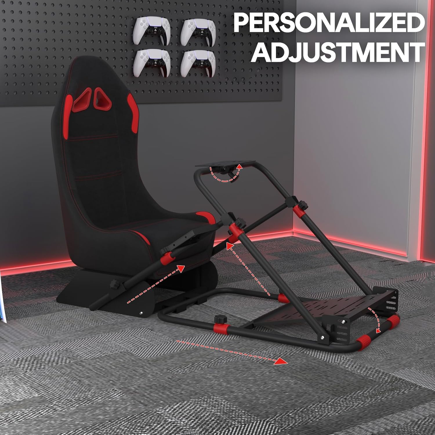 Racing Simulator Cockpit, Foldable Seat, /