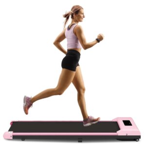 Under-Desk Walking Pad Treadmill with Remote Control and LCD Display