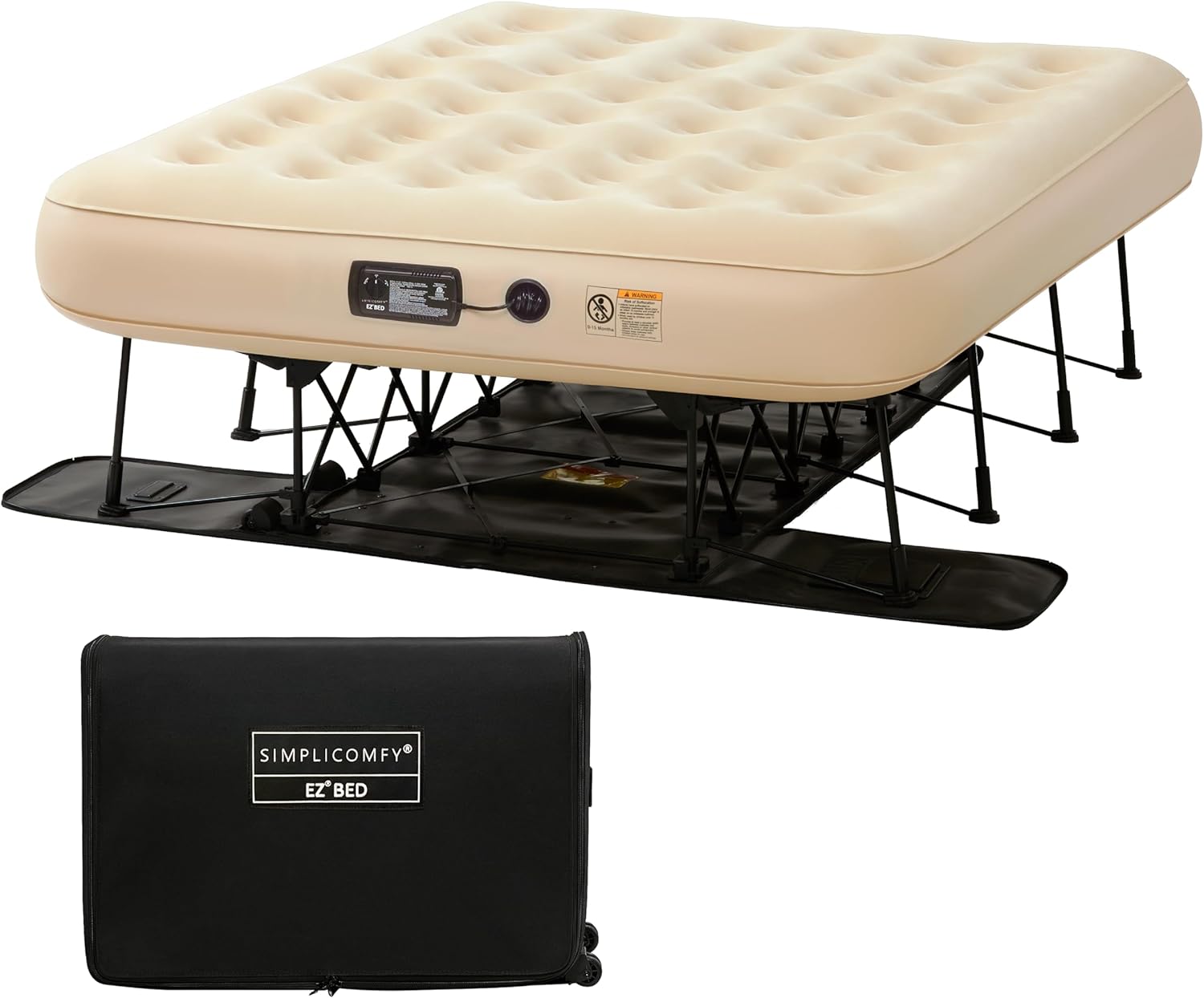Queen EZ Mattress with Frame & Pump