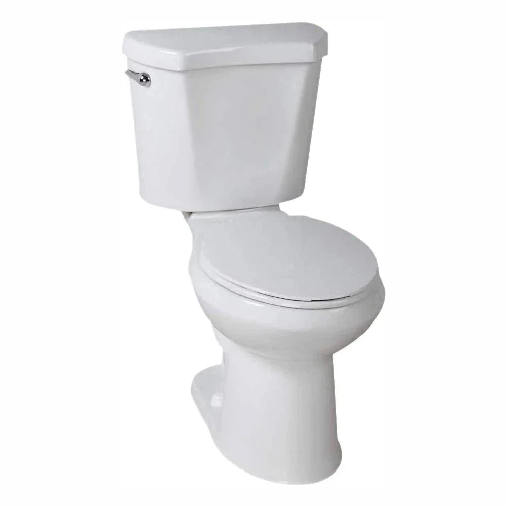 Glacier Bay 2-Piece 1.28 GPF High Efficiency Single Flush Elongated Toilet – White