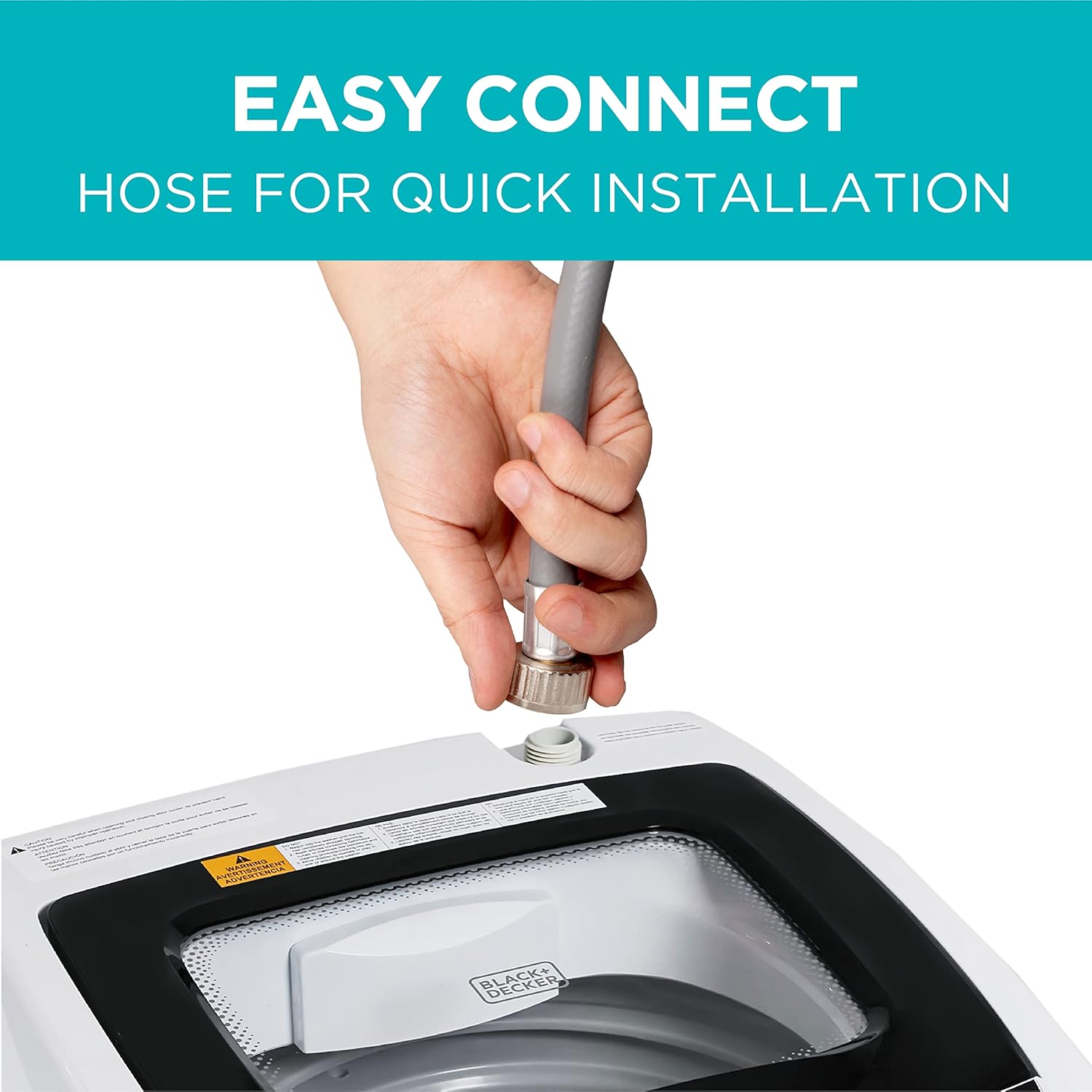 0.9 Cu. Ft. Portable Washing Machine – 5 Wash Cycles