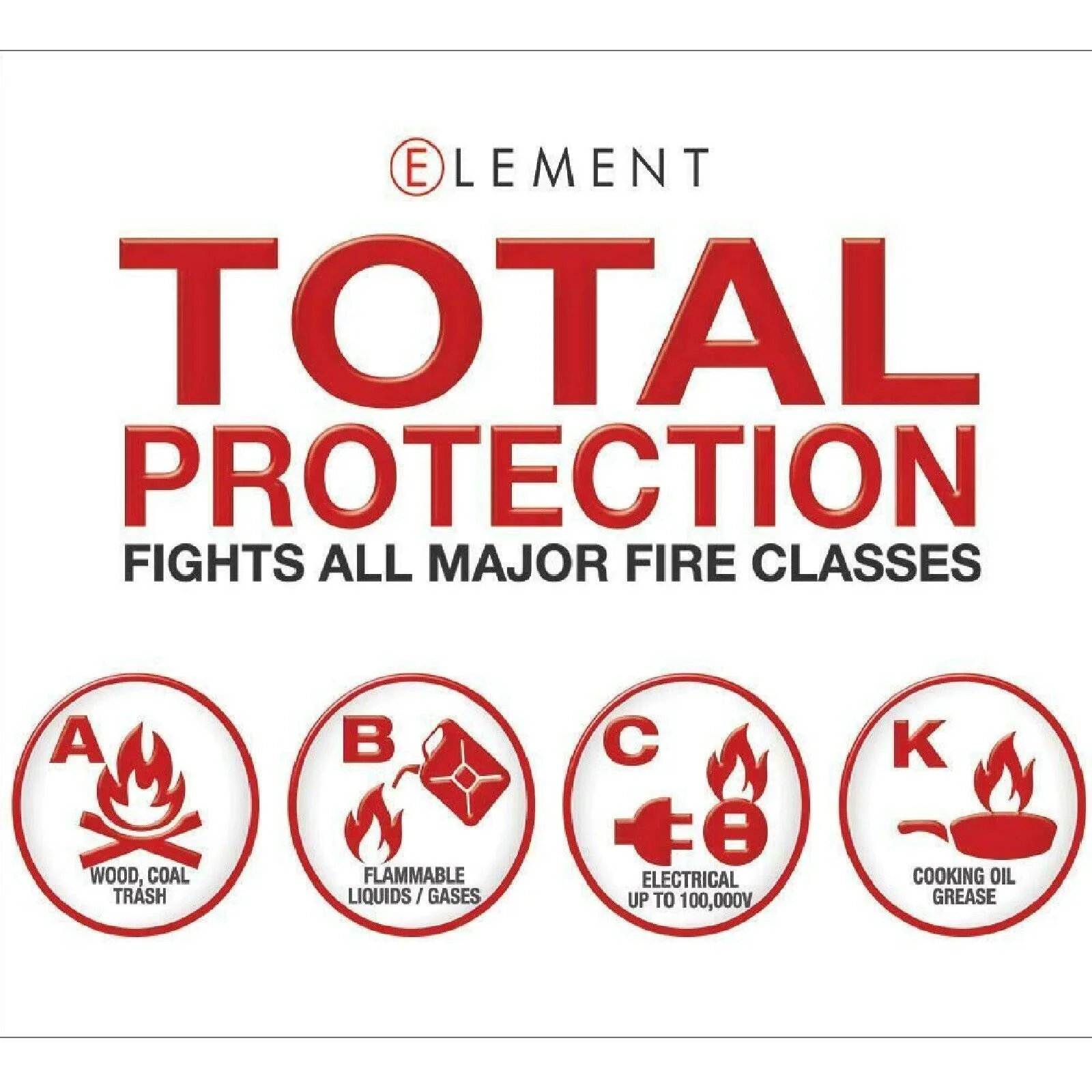 ELEMENT E50 Fire Extinguisher, 50 Second Discharge – 40050