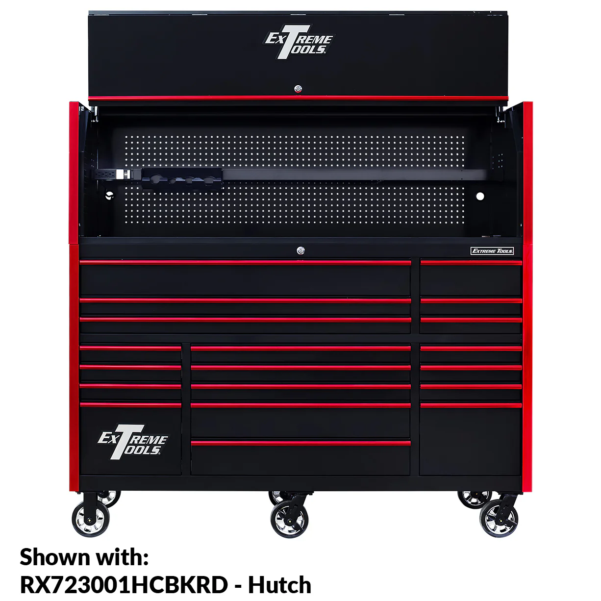 Series 72-in x 30-in Roller Cabinet 19-Drawer 250 lb Drawer Slides