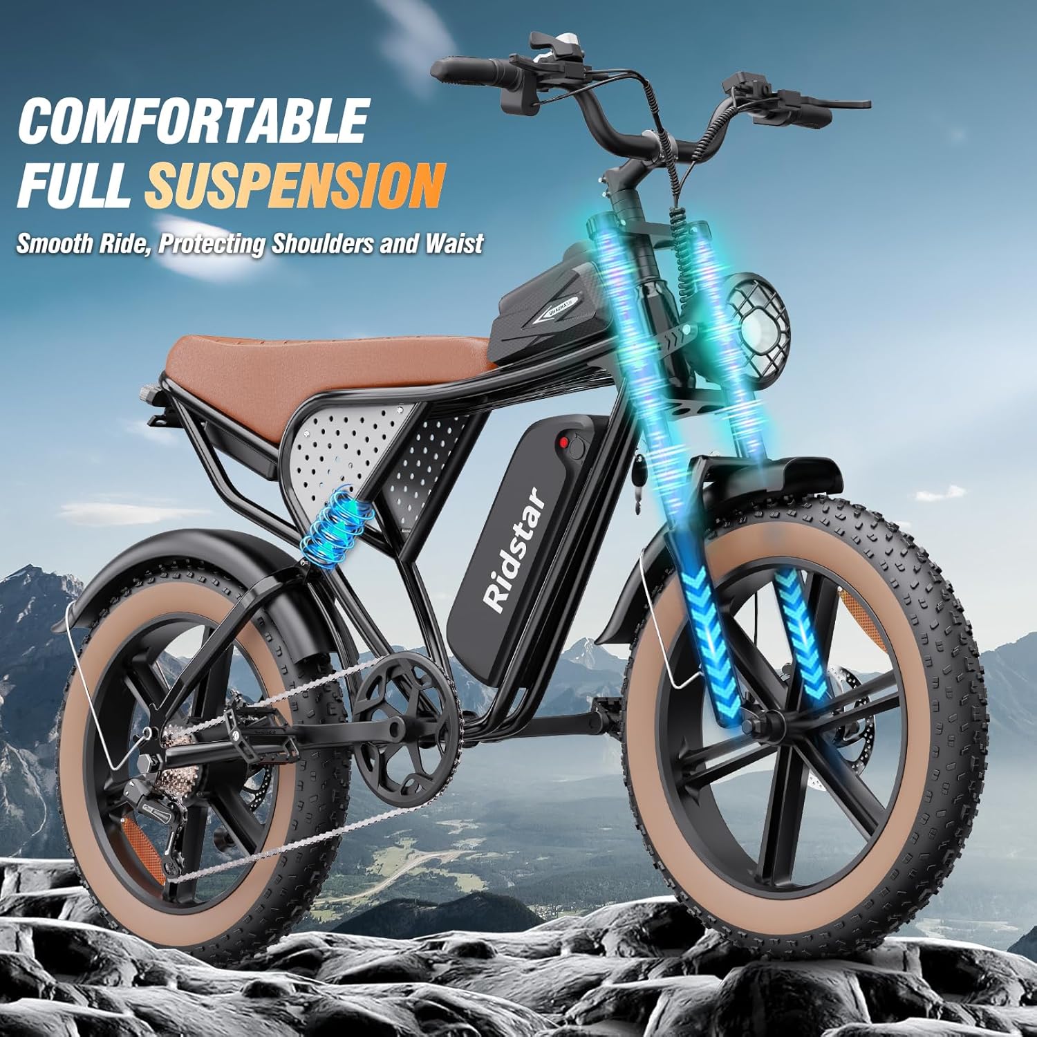 Electric Bike Q20, 2000W, 37Mph, 20″ Fat Tires