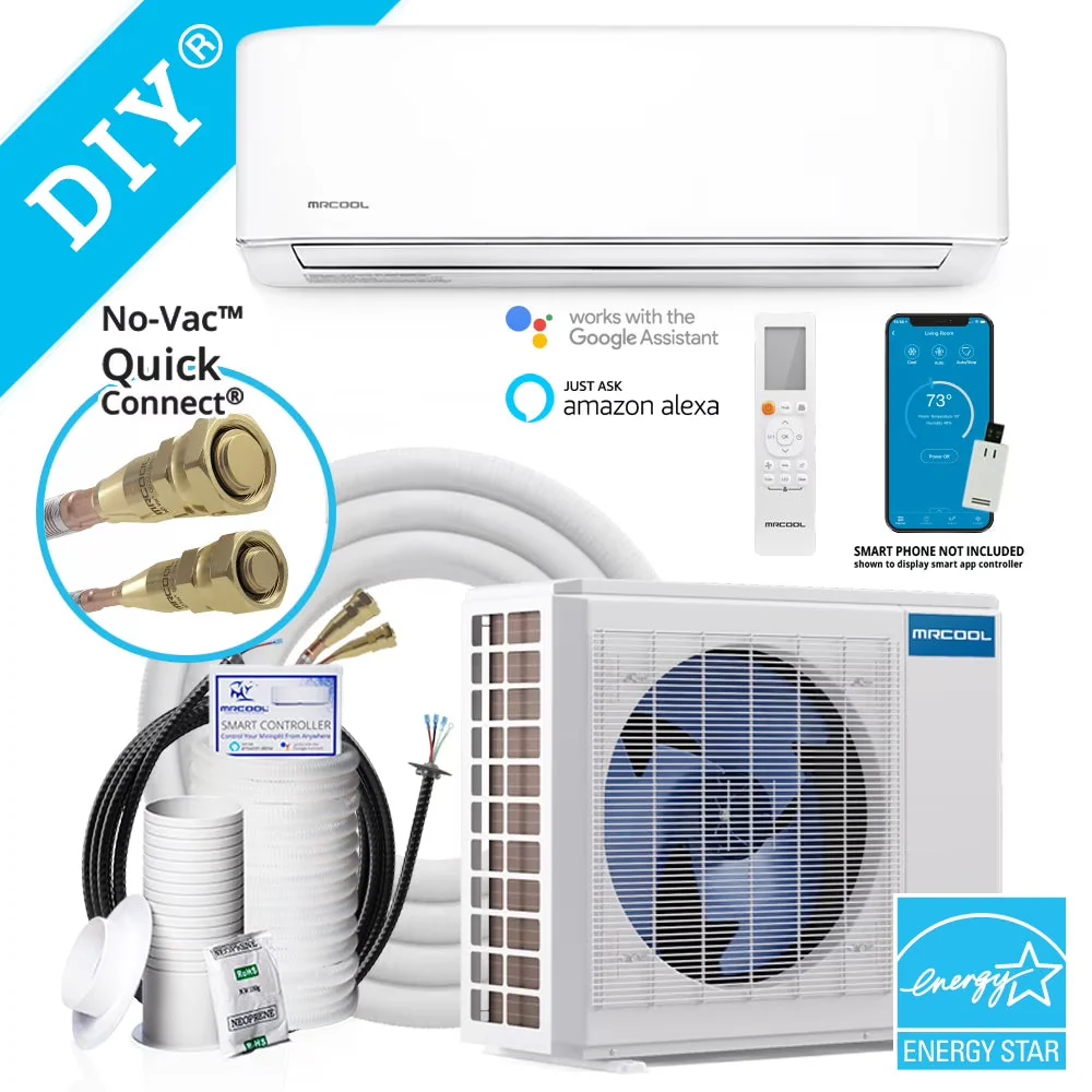 MRCOOL Ductless Mini-Split Air Conditioner And Heat Pump, 12000 BTU, 115V – Energy Star