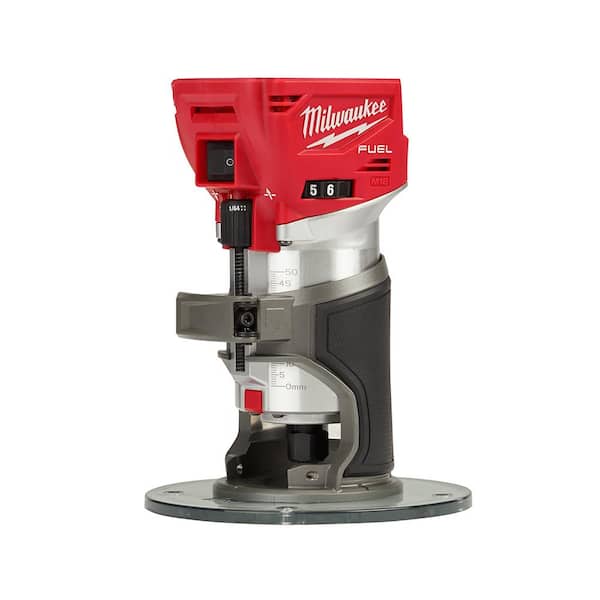 Milwaukee M18 Fuel 18V Lithium-Ion Brushless Cordless Compact Router With Plunge Base – 48-10-5601