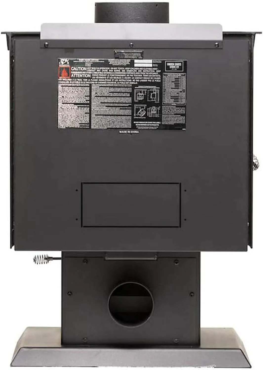 AW1120E-P 1200 Sq. Ft. Pedestal Wood Stove