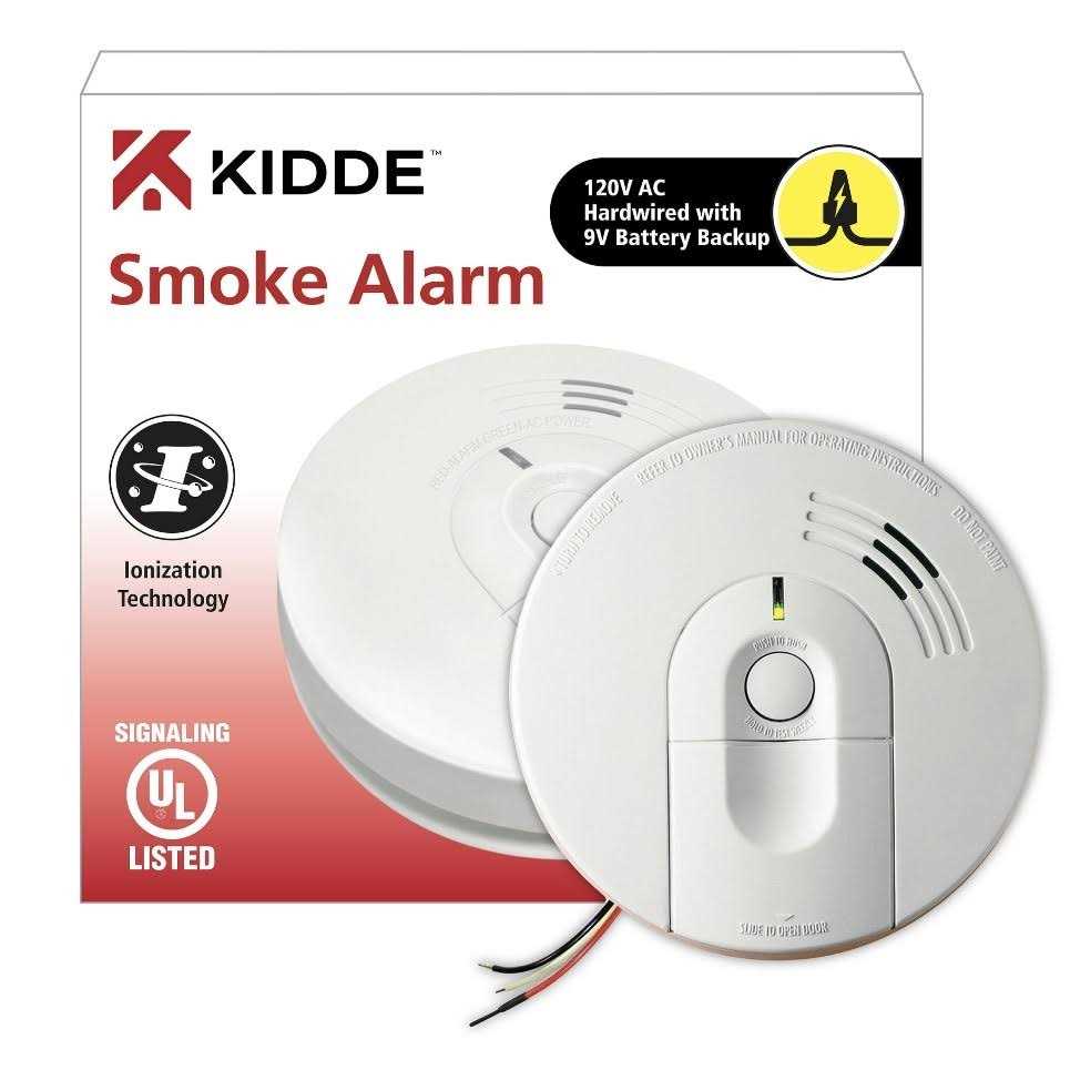 Kidde Hardwire Ionization Smoke Alarm With 9V Battery Backup – I4618