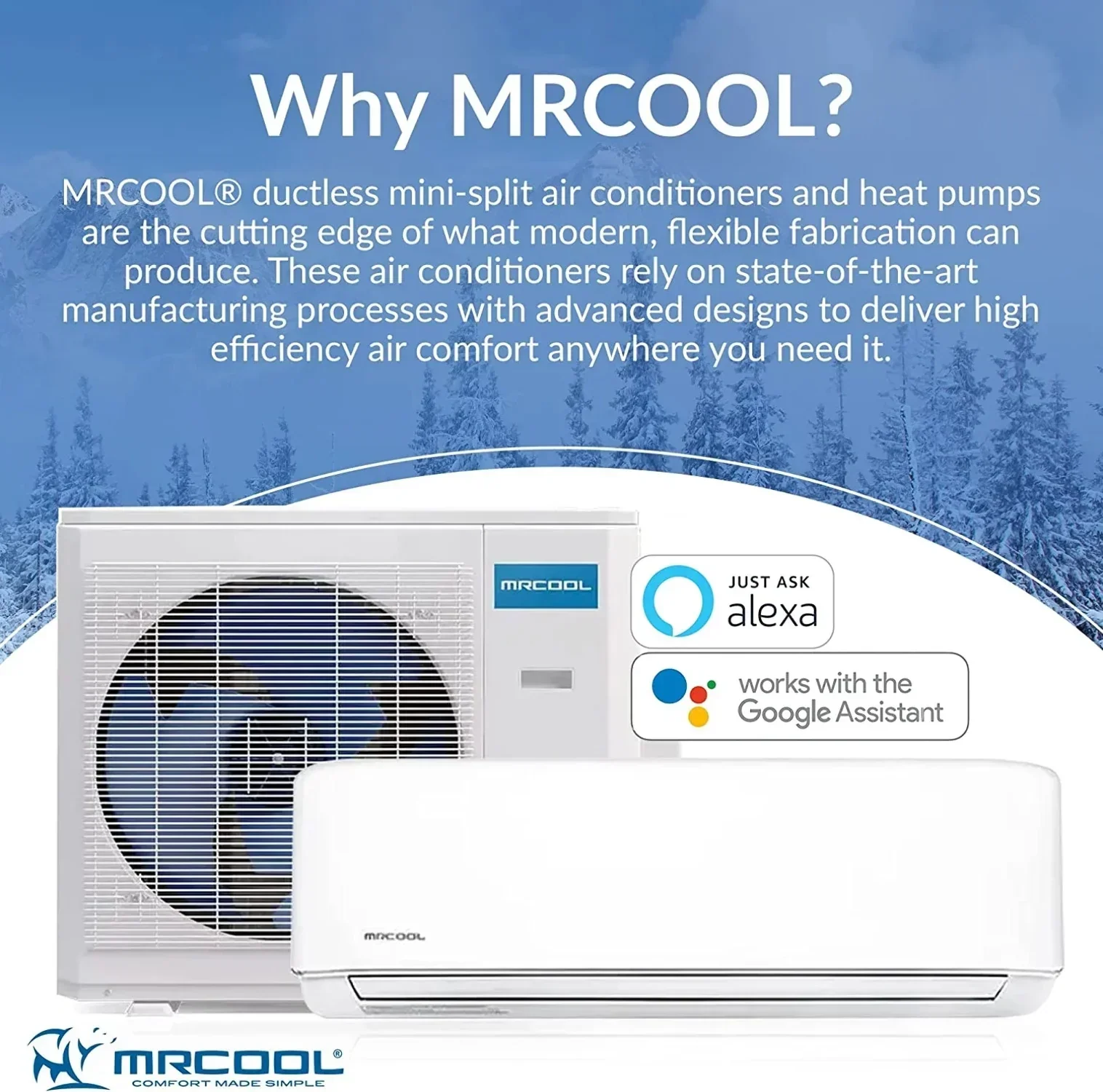 MRCOOL Multi-Zone DIY 2-Zone Ductless Heat Pump – White
