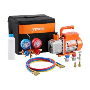 VEVOR 3.5 CFM Single-Stage AC Vacuum Pump And Manifold Gauge Set – VP125