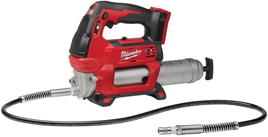 Milwaukee Electric M18 Cordless Dual-Speed Grease Gun, 14 oz, 18 Volts, 4 Feet Hose – M18