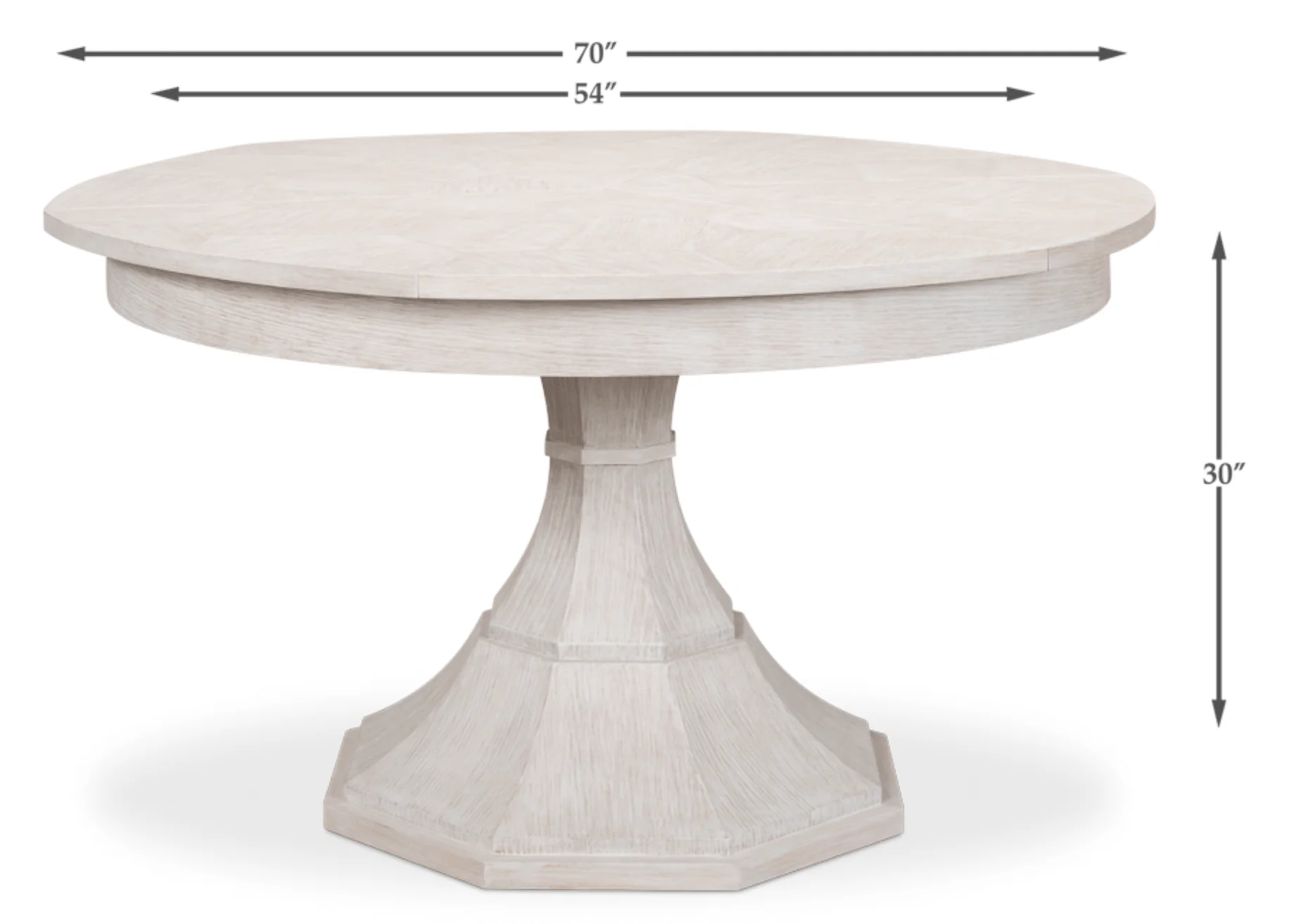 Palm Beach Island Round Extension Dining Table