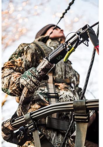 SD Climbing Treestand Lightweight Aluminum, Foam Padded Seat, 300 lbs Capacity, Includes Safety Harness