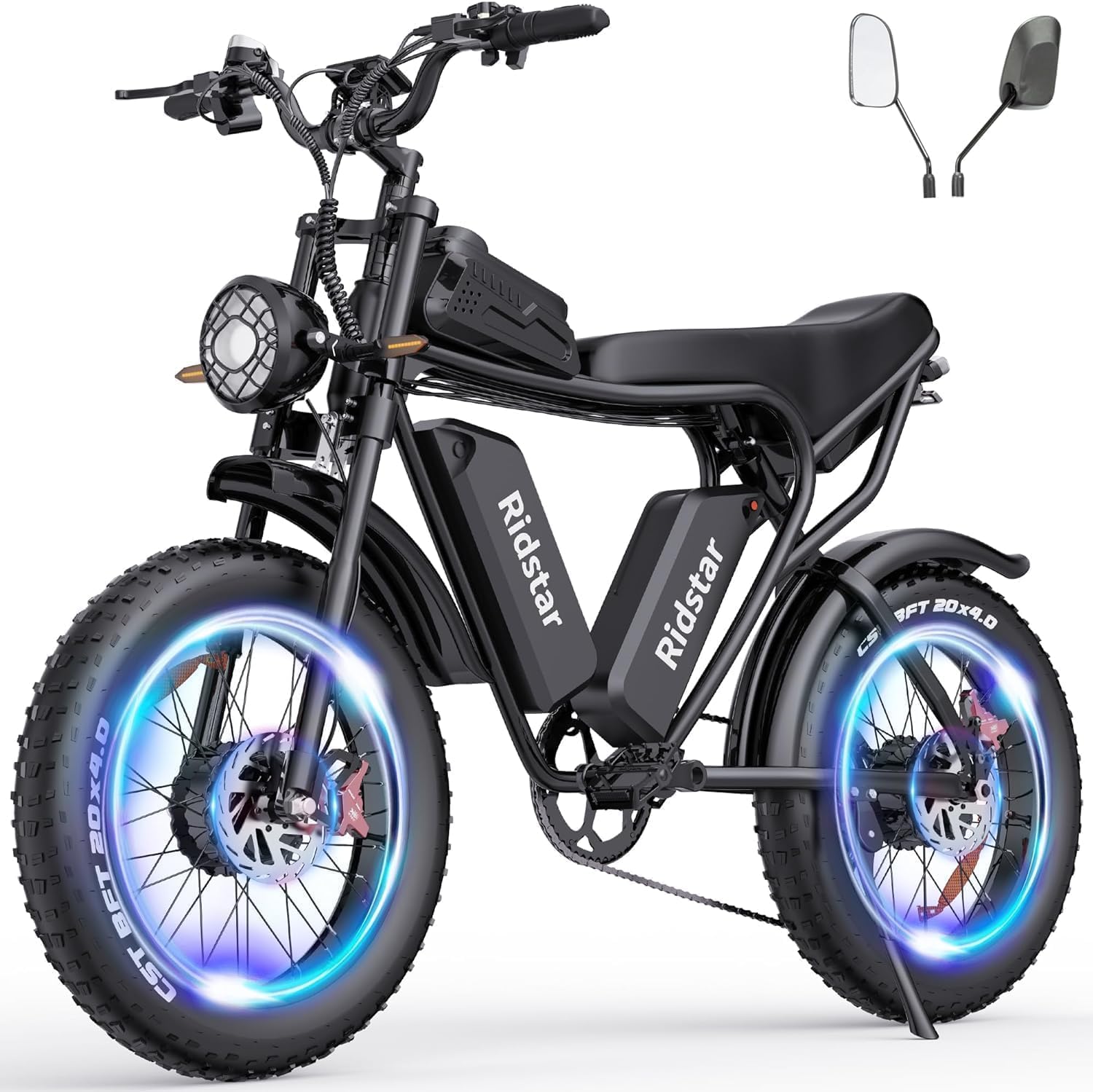 Electric Bike, 2000W, 52V, 30-180 Miles All-Terrain Fat Tire E-Bike for Adults
